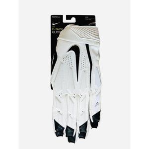 Nike D-Tack Lineman Football Gloves CK2926-101 White/Black Mens Size XXL